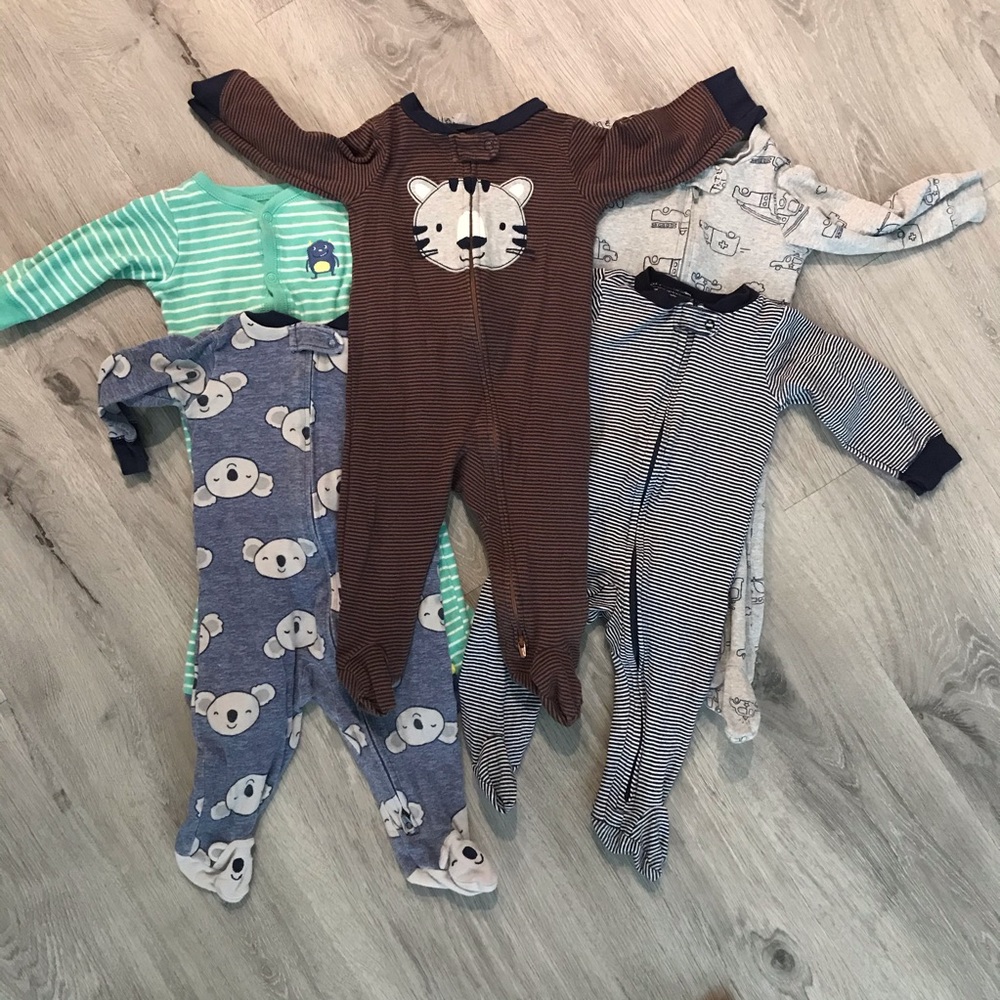 Carter 6 piece Footed Sleeper bundle